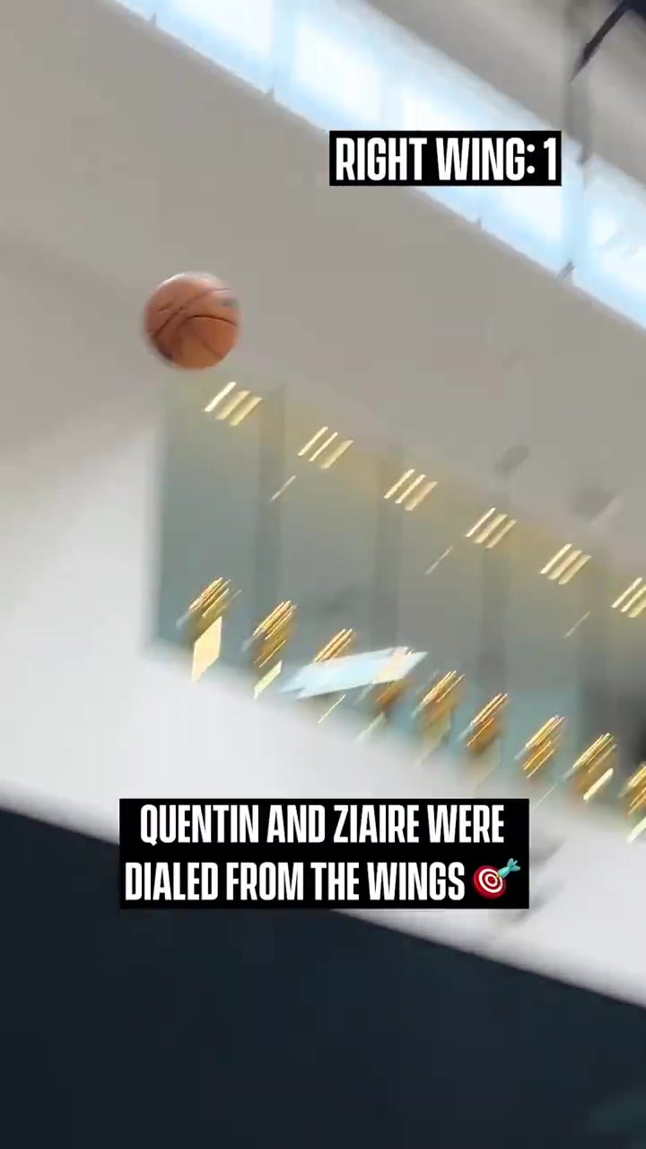 湖人首發側翼組郃？格萊姆斯和紥威進行三分練習🏀